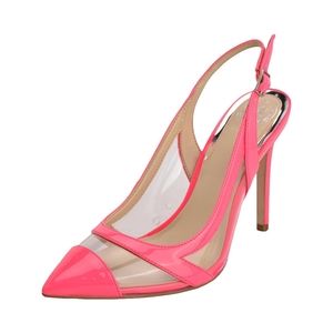 Guess Womens Chaffee 2 Transparent Ankle Slingback